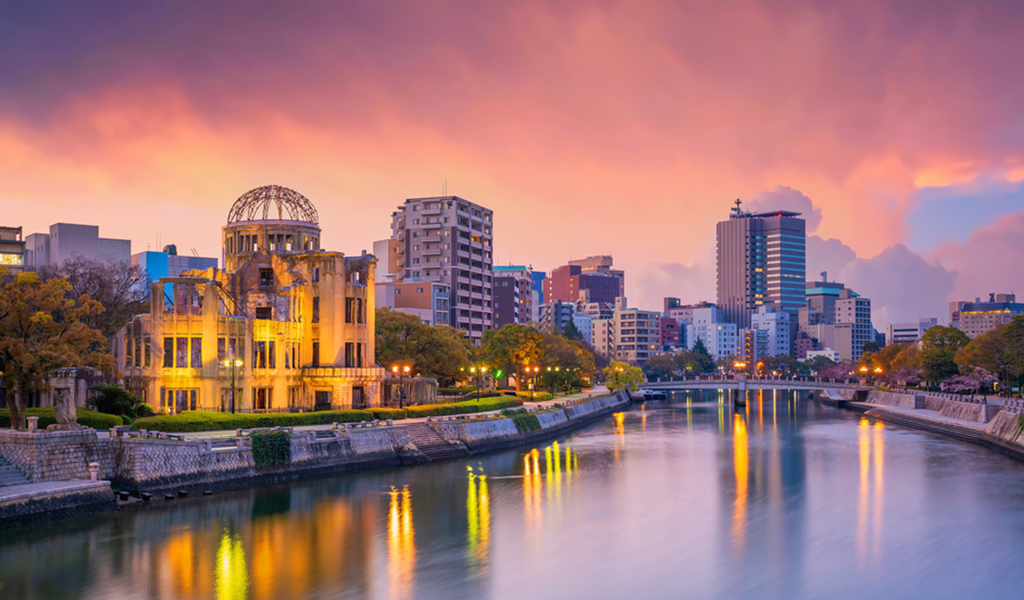 広島市街（広島県）の風景